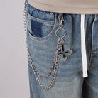 Kobine Unisex Punk Cross Double Layer Waist Chain
