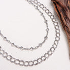 Kobine Unisex Punk Cross Double Layer Waist Chain
