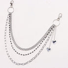 Kobine Unisex Punk Heart Multilayer Waist Chain