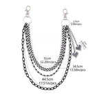 Kobine Unisex Punk Heart Multilayer Waist Chain