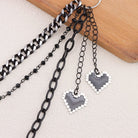 Kobine Unisex Punk Heart Multilayer Waist Chain