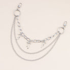 Kobine Unisex Punk Hollow Bow Layered Waist Chain
