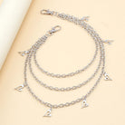 Kobine Unisex Punk Hollow Heart Layered Waist Chain