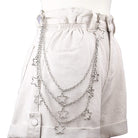 Kobine Unisex Punk Hollow Star Layered Waist Chain