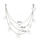 Kobine Unisex Punk Hollow Star Layered Waist Chain