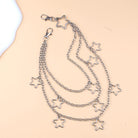 Kobine Unisex Punk Hollow Star Layered Waist Chain