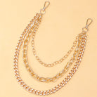 Kobine Unisex Punk Multilayer Metal Waist Chain Pant Chain