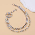 Kobine Unisex Punk Pentacle Layered Waist Chain