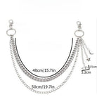 Kobine Unisex Punk Planet Moon Star Layered Waist Chain