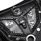 Kobine Unisex Punk Skull Chain Waist Bag