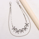 Kobine Unisex Punk Skull Layered Waist Chain