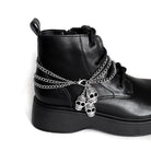 Kobine Unisex Punk Skull Multilayer Boot Chain Shoe Accessories