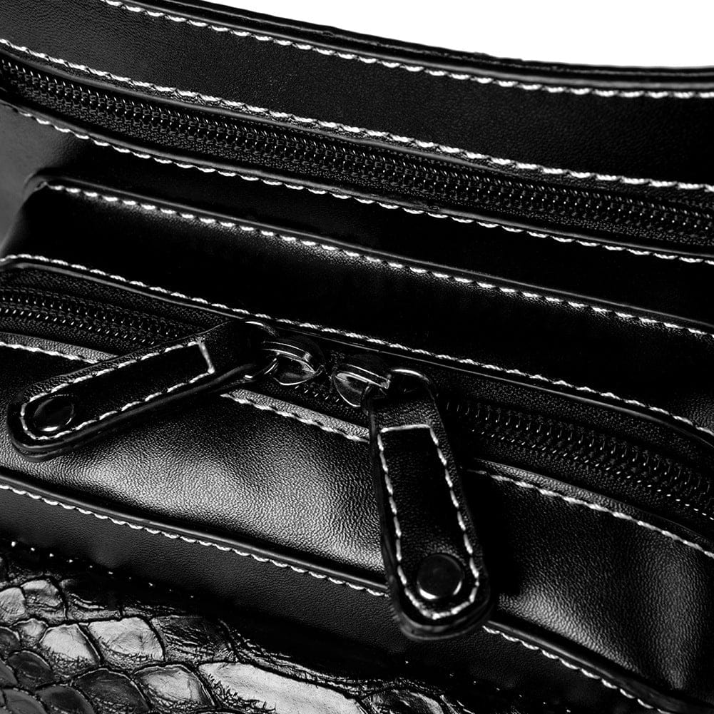 Kobine Unisex Punk Snakeskin Waist Bag