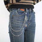 Kobine Unisex Punk Spider Cobweb Pendant Two‑Layer Waist Chain