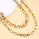 Kobine Unisex Punk Spike Layered Waist Chain