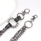 Kobine Unisex Punk Spike Layered Waist Chain