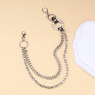 Kobine Unisex Punk Spike Layered Waist Chain