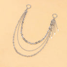 Kobine Unisex Punk Spike Pendant Three‑Layer Waist Chain