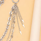 Kobine Unisex Punk Spike Pendant Three‑Layer Waist Chain