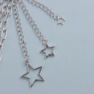 Kobine Unisex Punk Star Charms Layered Waist Chain