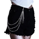 Kobine Unisex Punk Star Charms Layered Waist Chain