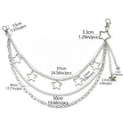 Kobine Unisex Punk Star Multilayer Waist Chain