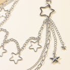 Kobine Unisex Punk Star Multilayer Waist Chain