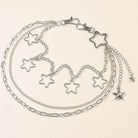 Kobine Unisex Punk Star Multilayer Waist Chain