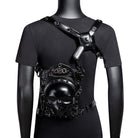 Kobine Unisex Punk Studded Skull Chained Bag