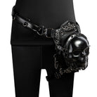 Kobine Unisex Punk Studded Skull Chained Bag