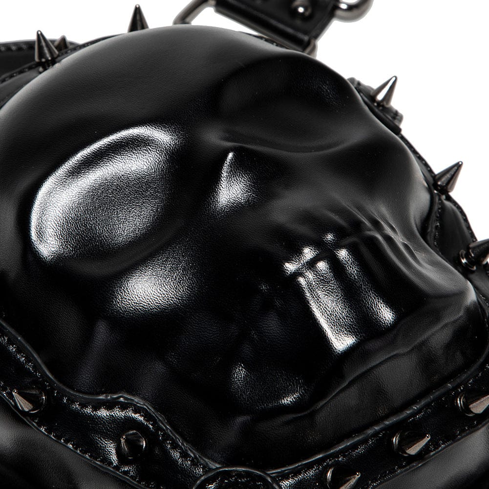 Kobine Unisex Punk Studded Skull Chained Bag
