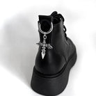 Kobine Unisex Punk Wing Cross Shoe Charms Shoe Accessories