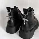 Kobine Unisex Punk Wing Cross Shoe Charms Shoe Accessories