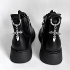 Kobine Unisex Punk Wing Cross Shoe Charms Shoe Accessories