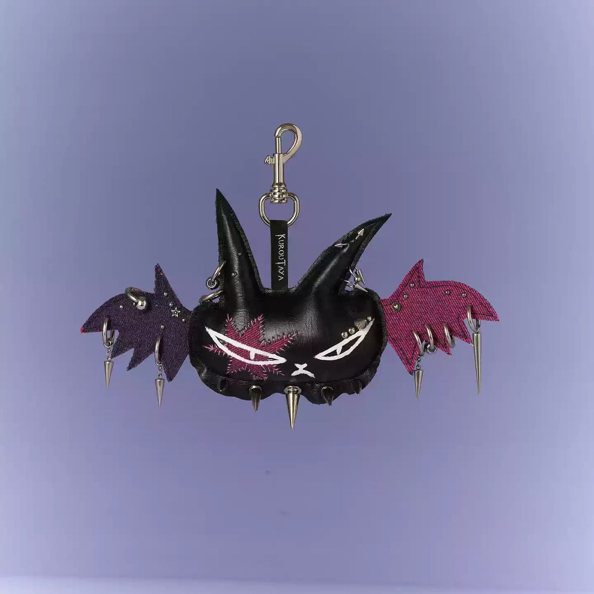 Kobine Unisex Punk Winged Cat Bag Charm