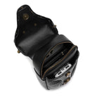 Kobine Unisex Steampunk Skull Studded Mini Bag