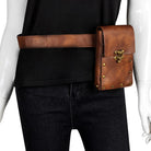 Kobine Unisex Vintage Rivet Buckle Waist Bag