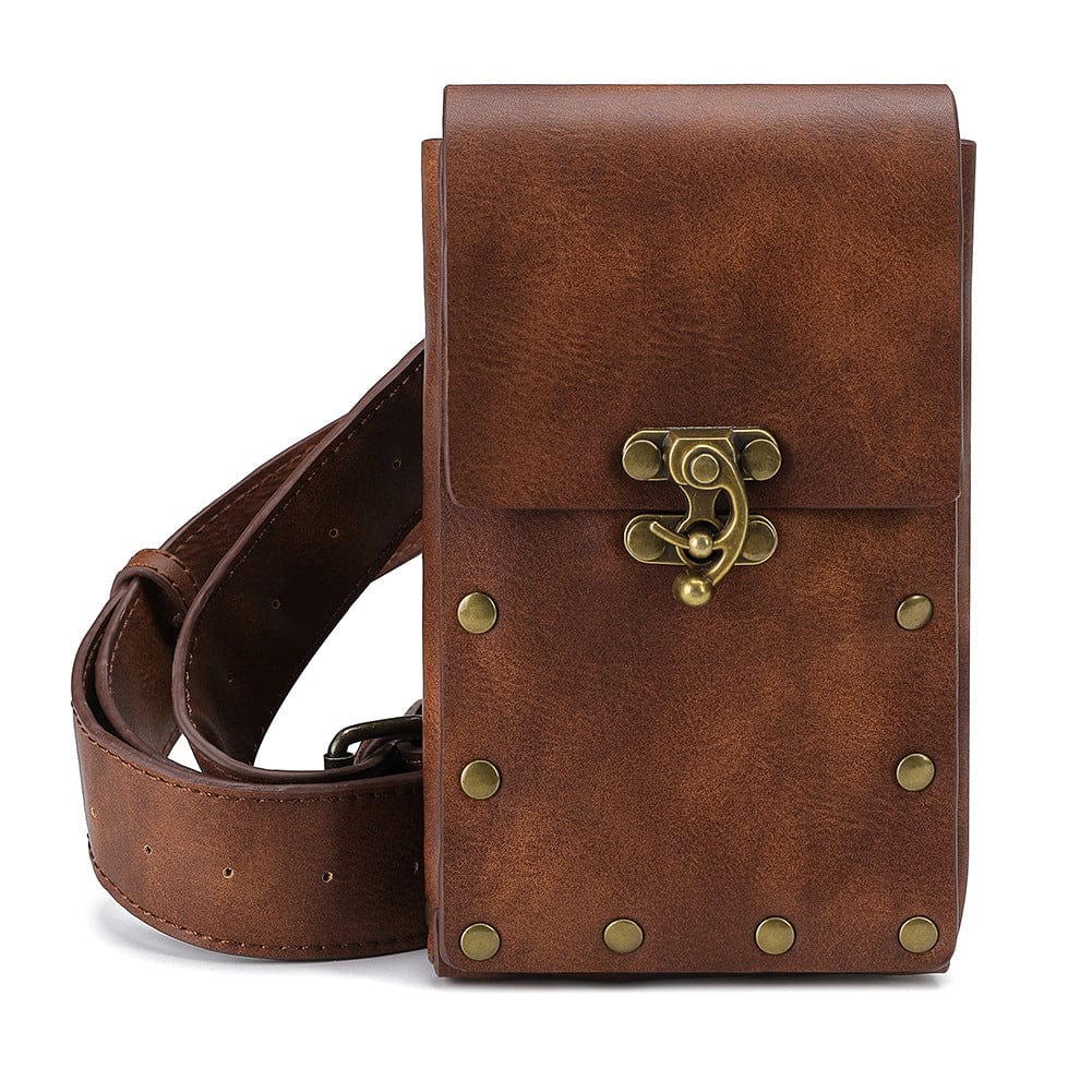 Kobine Unisex Vintage Rivet Buckle Waist Bag