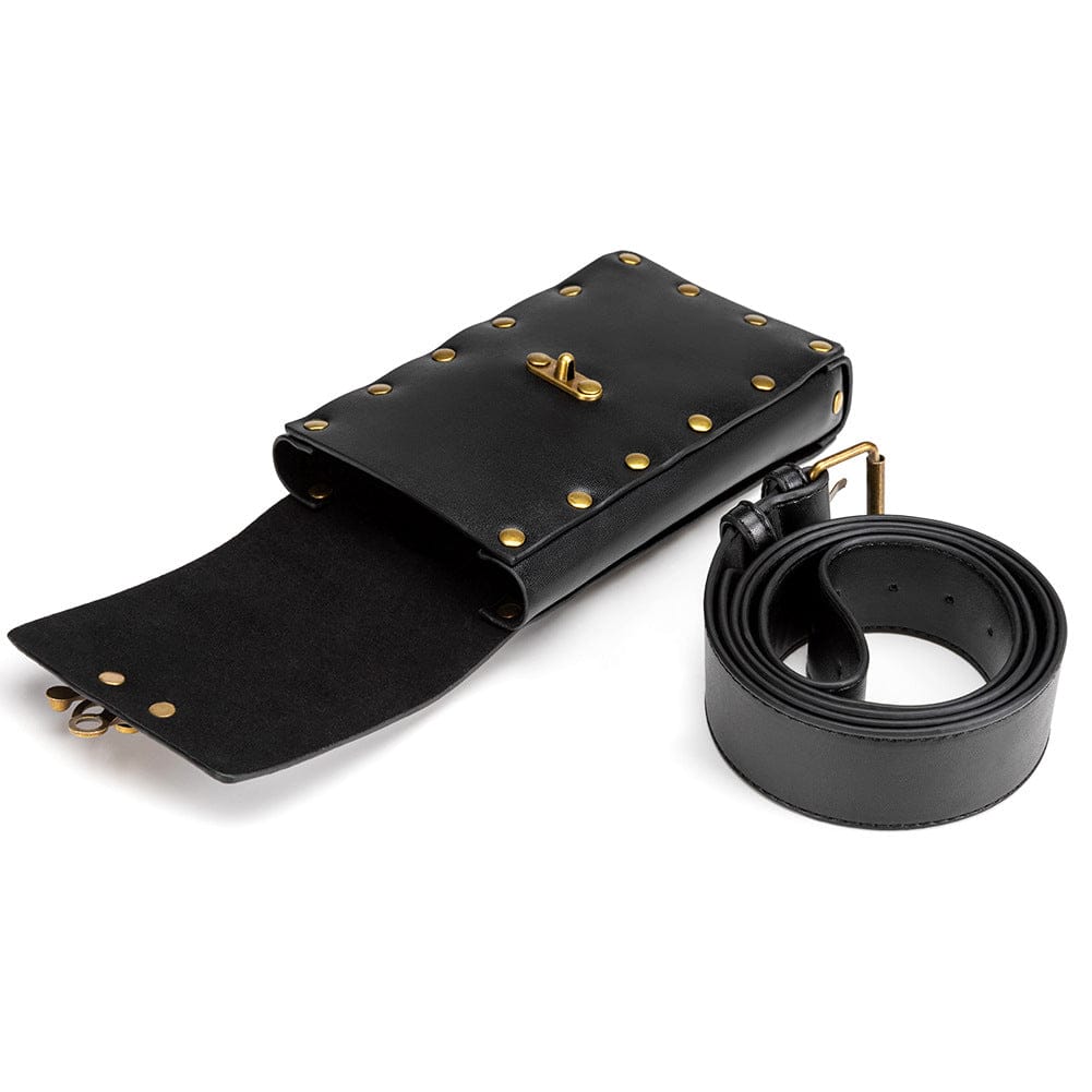Kobine Unisex Vintage Rivet Buckle Waist Bag
