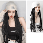 Kobine Women's Afro Curly Synthetic Hair Extension with Hat