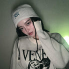 Kobine Women's Afro Curly Synthetic Hair Extension with Hat