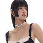 Kobine Women's Gothic Angel Pearl Choker