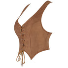 Kobine Women's Gothic Batwing Hem Lace-up Overbust Corset