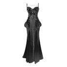 Kobine Women's Gothic Beaded Snake Skin Slip Dress