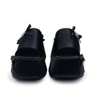 Kobine Women's Gothic Bow Decor Platform Slide Sandals