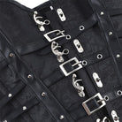Kobine Women's Gothic Buckle Strap Lace-up Overbust Corset