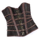 Kobine Women's Gothic Buckle Strap Lace-up Overbust Corset
