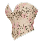 Kobine Women's Gothic Butterfly Embroidered Overbust Corset