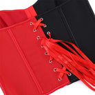 Kobine Women's Gothic Contrast Color Lace-up Overbust Corset