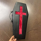 Kobine Women's Gothic Cross Bat Wing Coffin Bag Black